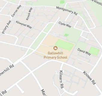 map for Gallowhill Primary School