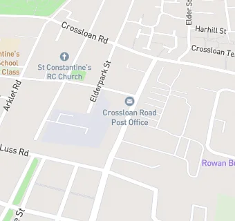 map for Crossloan Post Office