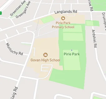 map for Govan High School