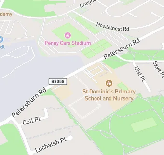 map for St Dominics Primary