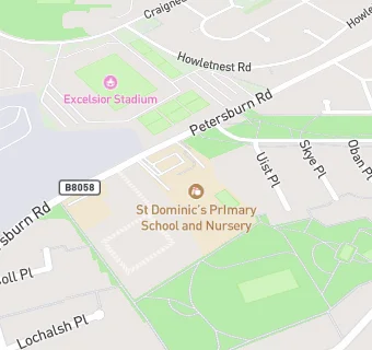 map for St Dominic's Primary School