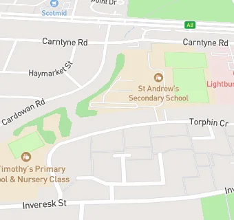 map for St Andrew's Secondary School