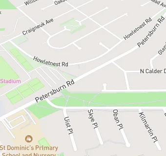 map for Petersburn Family Learning Centre