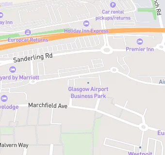 map for Courtyard by Marriott Glasgow Airport