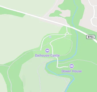 map for Dalhousie Castle Hotel RPC (Hotels) Ltd