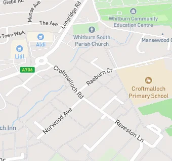 map for Croftmalloch Primary School