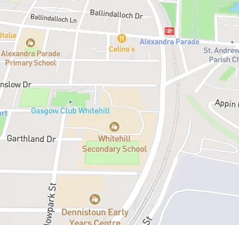 map for Whitehill Secondary School