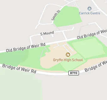 map for Gryffe High School