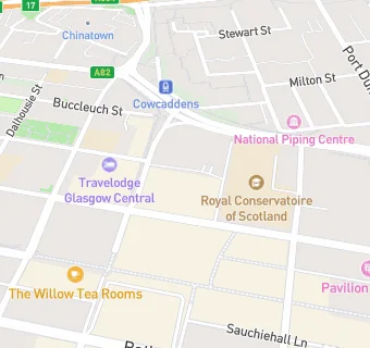 map for Double Tree By Hilton Glasgow Central