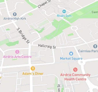 map for Airdrie Grain & Health Foods