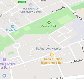 map for St. Andrews Hospice