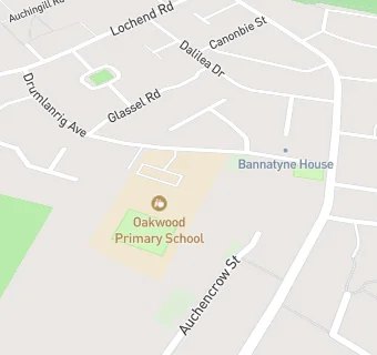 map for Oakwood Primary School