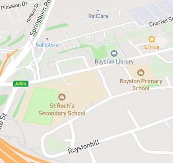 map for St Roch's Secondary School