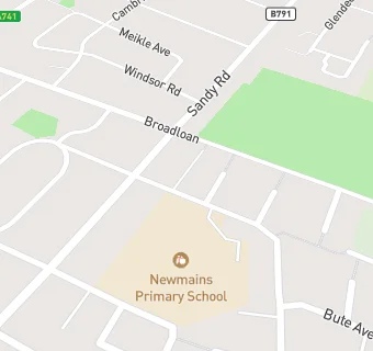 map for Newmains Primary