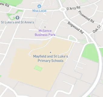 map for Mayfield Primary School