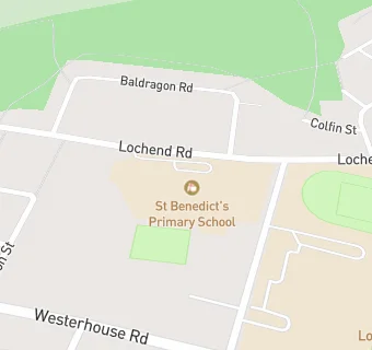 map for St Benedict's Primary