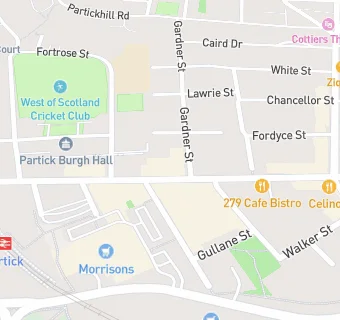 map for Houlihan Pharmacy Partick