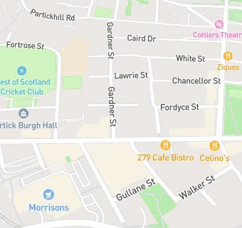 map for Gardner Street Surgery