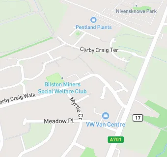 map for Bilston Miners Club