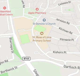 map for St Rose Of Lima Primary School