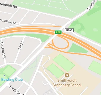 map for Smithycroft Secondary School/ Support Base Nursery