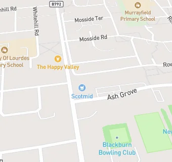 map for Blackburn Pharmacy