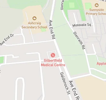 map for Gilbertfield Medical Centre