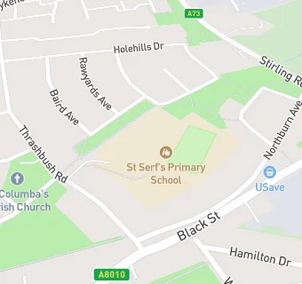 map for St Serf's Primary School