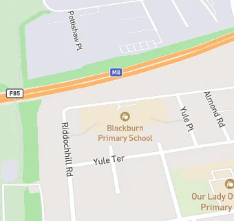 map for Blackburn Primary School