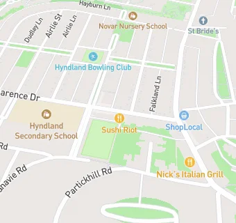 map for Hyndland News And Post Office