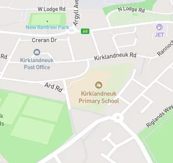 map for Kirklandneuk Primary School