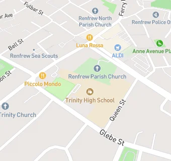 map for Trinity High School