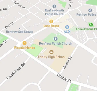 map for Trinity High School