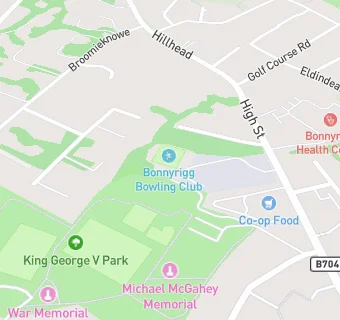 map for Bonnyrigg Bowling Club