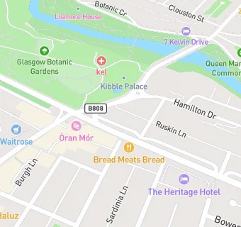 map for Buckingham Terrace Medical Practice