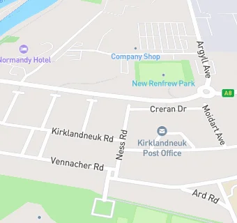 map for Kirklandneuk Community Centre