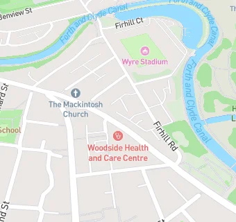 map for The Firhill Practice (Woodside Health Centre)