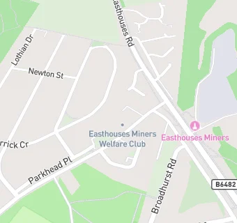 map for Easthouses Miners Welfare And Social Club