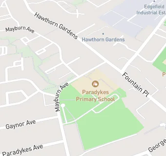 map for Paradykes Primary School