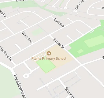 map for Plains Primary/St David's RC Primary