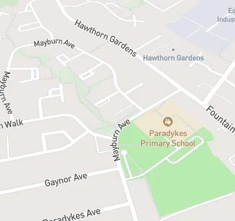 map for Paradykes Primary School