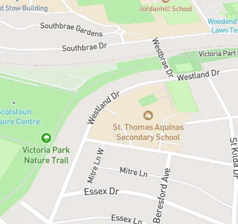 map for St Thomas Aquinas Secondary School