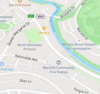 map for Maryhill Fire Station