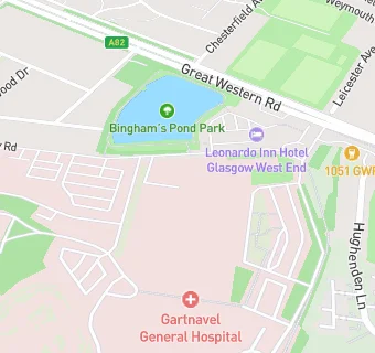 map for Gartnavel General Hospital