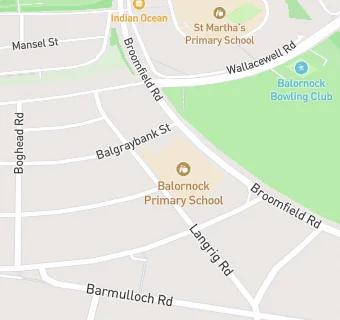 map for Balornock Primary School