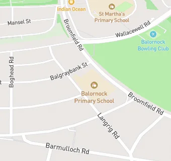 map for Balornock Primary