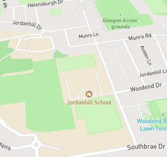 map for Jordanhill School