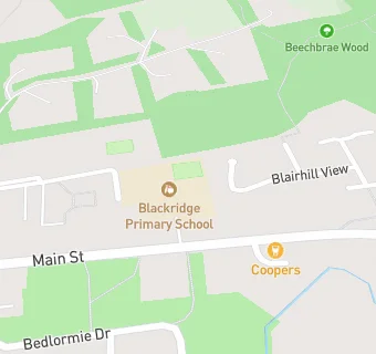 map for Blackridge Primary School