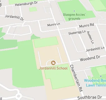 map for Jordanhill School