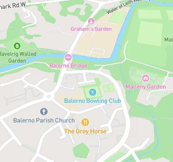 map for BALERNO BOWLING CLUB